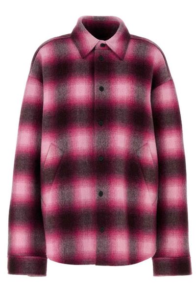 Balenciaga Checked Padded Shirt