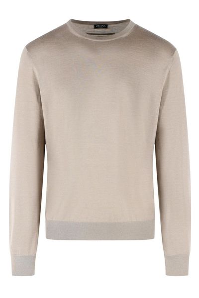 Zegna Fine Knit Crew Neck Sweater