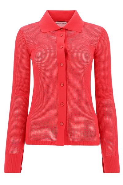 Bottega Veneta Mesh Buttoned Cardigan