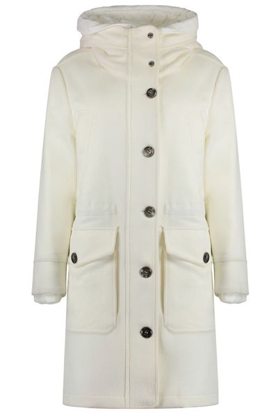 Moorer Megeve Hooded Button-Front Coat