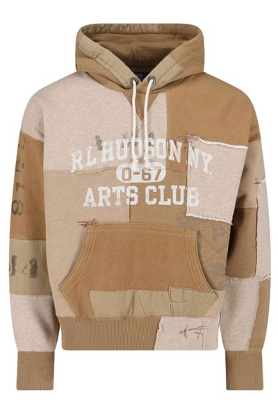 Polo Ralph Lauren Patchwork-Design Drawstring Hoodie