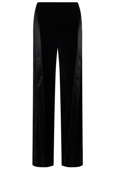 Alberta Ferretti Elastic-Waist Wide-Leg Pants