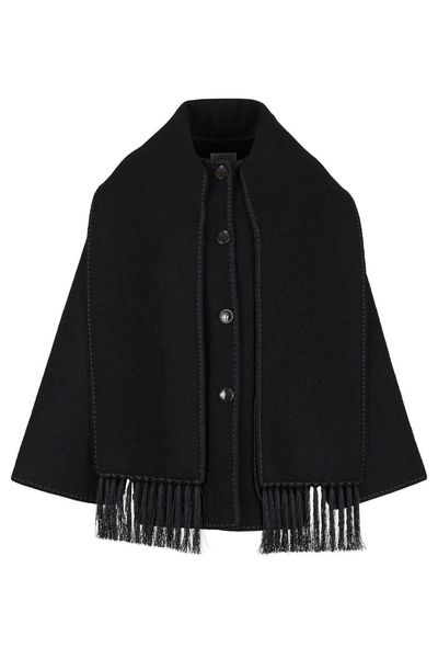 Totême Embroidered Fringed Oversized Jacket