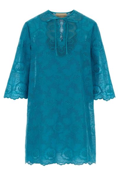 Valentino Broderie Anglaise Ties Mini Dress