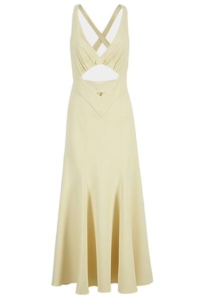 Rabanne Cut-Out Detailed Sleeveless Midi Dress