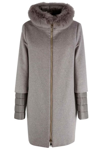 Herno Hooded Zip-Up Coat