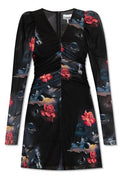Ganni Allover Floral Printed Mini Dress