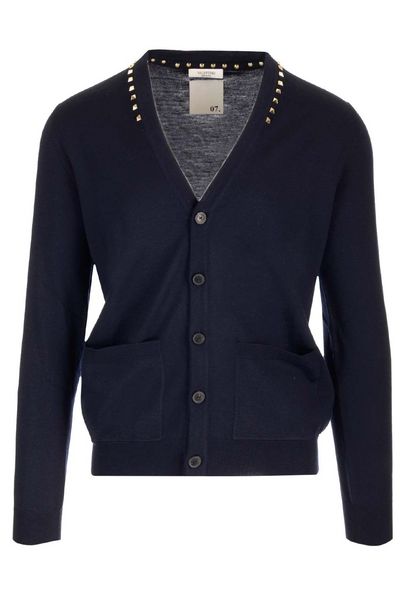 Valentino Garavani Rockstud Knit Cardigan