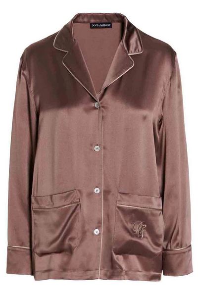 Dolce & Gabbana Buttoned Long-Sleeved Pajama Shirt