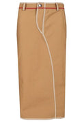 Fendi Logo Embroidered Midi Skirt