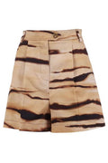 Elisabetta Franchi Tiger Printed Drill Shorts
