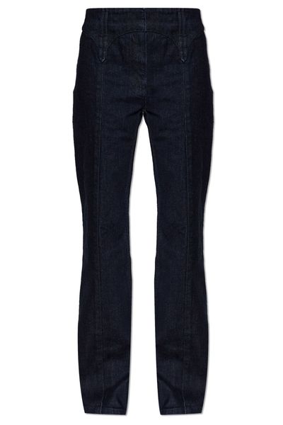 Tory Burch Front-Seam Straight-Leg Jeans