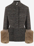 DARKPARK Textured Cuff-Trim Coats