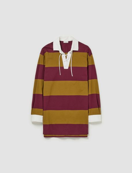 Dries Van Noten Chu Striped Polo Shirt
