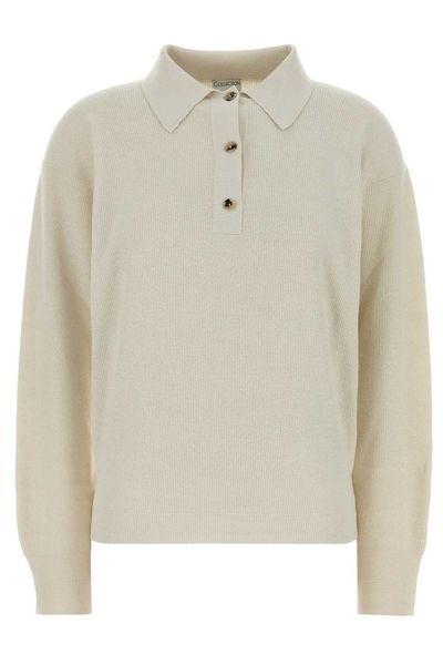 Calvin Klein Helga Knit Polo Top
