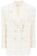 Alessandra Rich Checked Tweed Jacket
