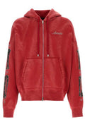 Amiri Bones Studded Oversized Zip Hoodie
