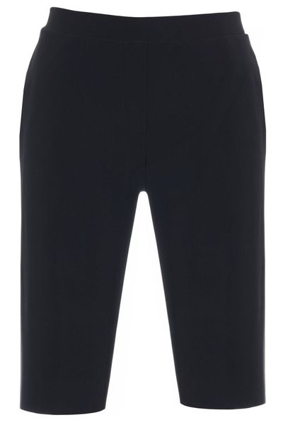 Norma Kamali Flat Front Bermuda Shorts