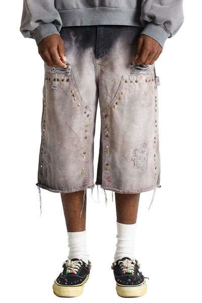 Satoshi Nakamoto Dannys Distressed Carpenter Shorts