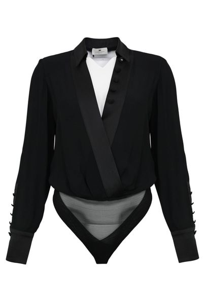 Elisabetta Franchi Satin Georgette Jumpsuit