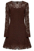 Ermanno Scervino Lace Flared Mini Dress