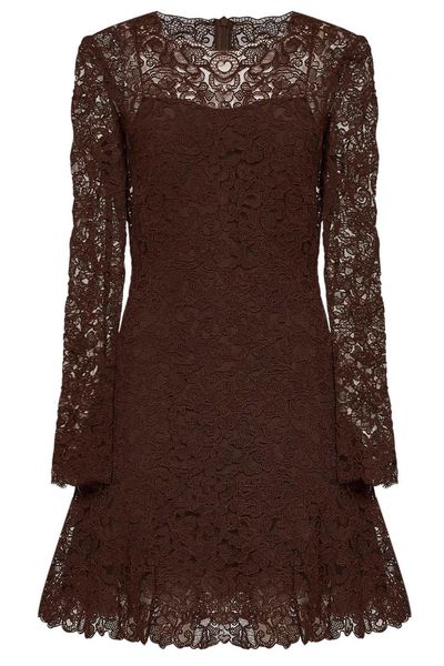 Ermanno Scervino Lace Flared Mini Dress