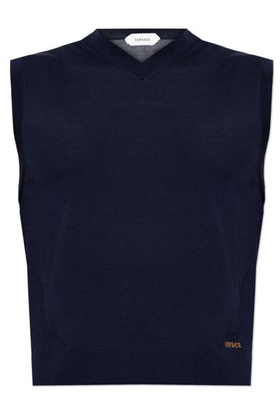 Versace V-Neck Knitted Vest