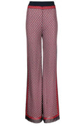 Balmain PB Monogram-Print Flared Knitted Trousers
