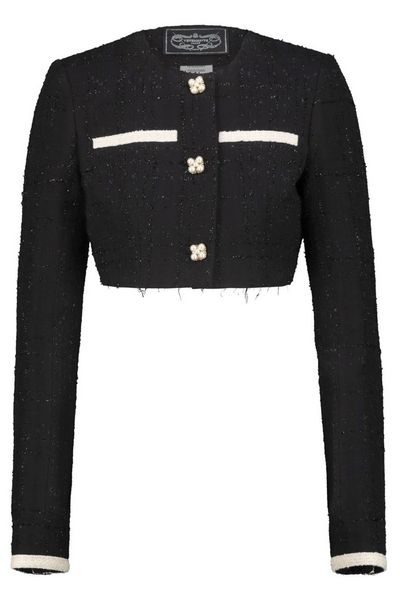 Vetements Tweed Cropped Jacket