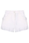 Ferragamo Frayed-Detailed Denim Shorts