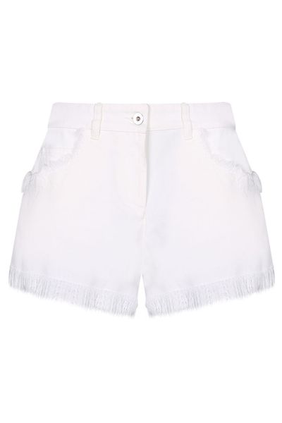 Ferragamo Frayed-Detailed Denim Shorts