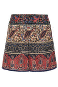 Valentino Paisley-Printed Button Detailed Shorts