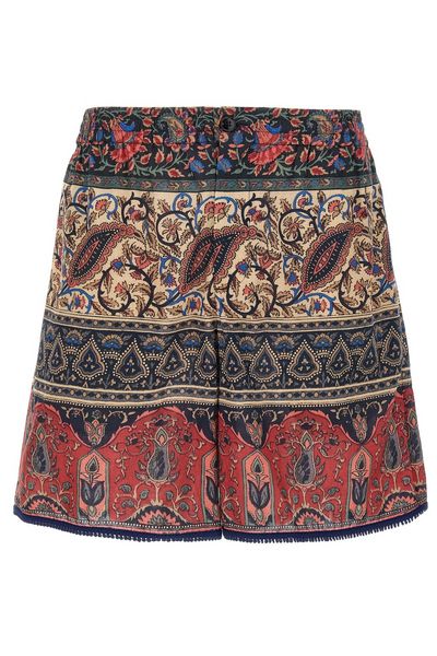 Valentino Paisley-Printed Button Detailed Shorts