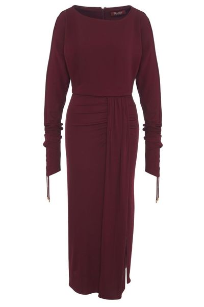 Max Mara Long-Sleeve Midi Dress