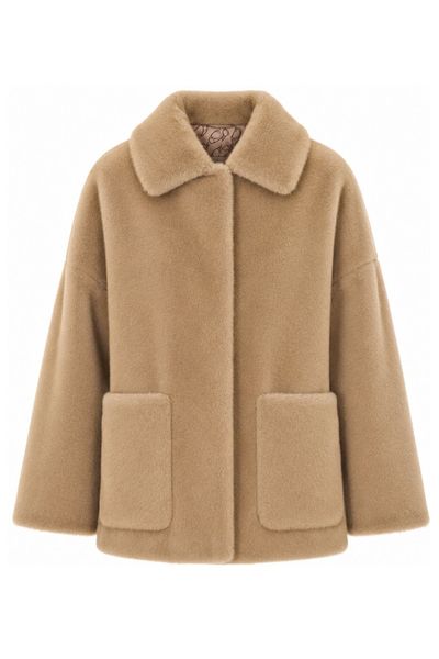 Herno Long Sleeved Shearling Coat