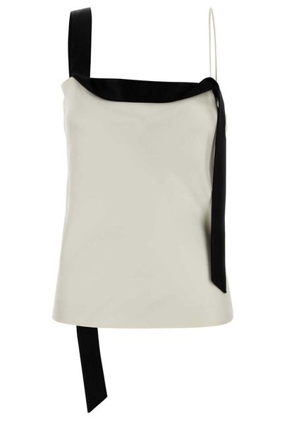 Tom Ford Tuxedo Band Satin Camisole Top