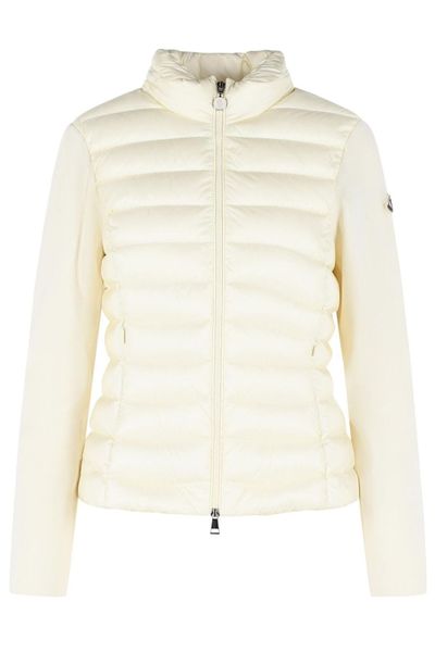 Moncler Quilted Zip-Up Cardigan