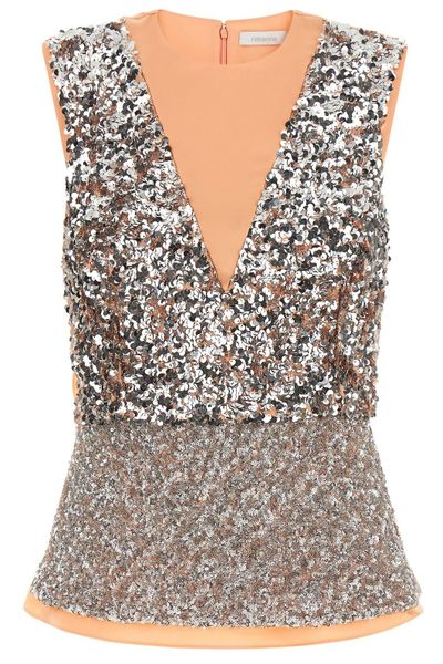 Rabanne Sequin Embellished Sleeveless Top