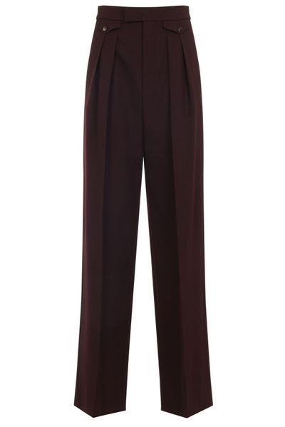 Chloé High-Rise Gathered Trousers
