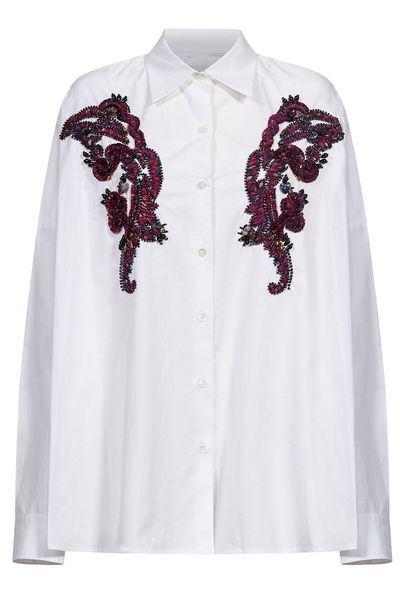 Dries Van Noten Embroidered Long-Sleeved Shirt