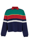 Versace Colour-Block Polo Sweatshirt