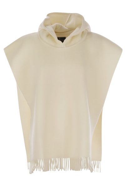 Brunello Cucinelli Hooded Fringed Poncho