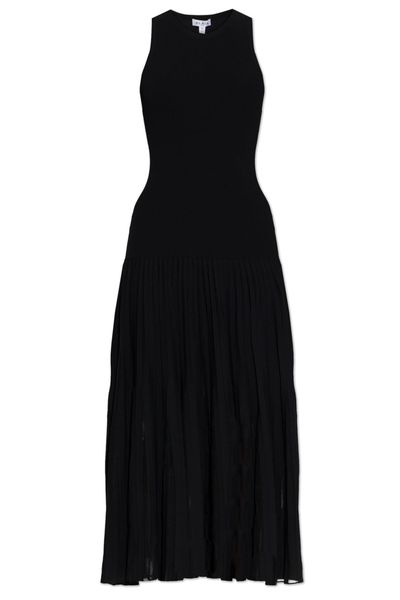 Alaïa Pleated Knit Maxi Dress