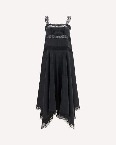 Ganni Lace-Trim Maxi Dress