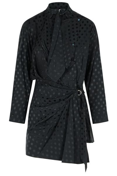 Isabel Marant Polka Dot Printed Gathered Dress