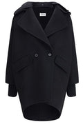 P.A.R.O.S.H. Double Breasted Ribbed-Cuff Coat