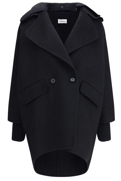P.A.R.O.S.H. Double Breasted Ribbed-Cuff Coat