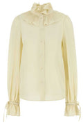 Valentino Ruffled Collar Button-Up Shirt