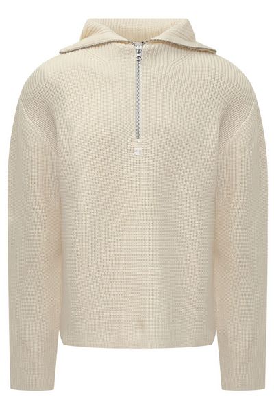 Courrèges Ribbed Hooded Jumper