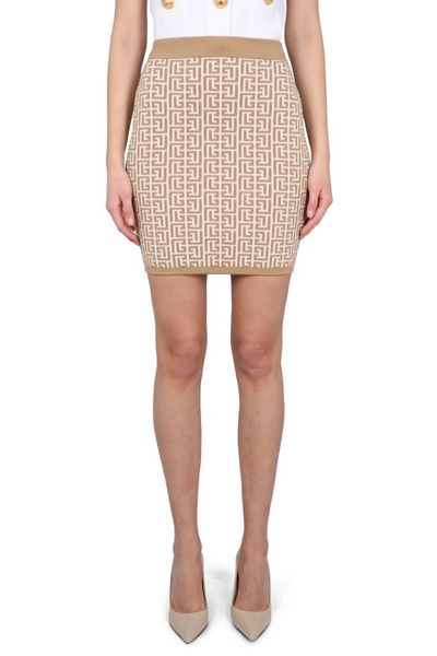 Balmain Elasticated Waistband Mini Skirt
